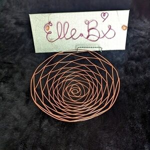 Home Decor Rose Gold Wire Bowl